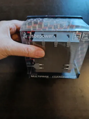 Multiprise + chargeur USB USBEPOWER