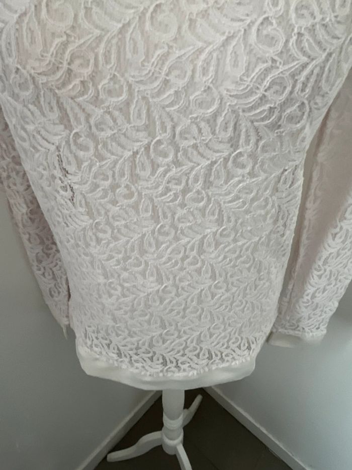Blouse dentelle col Claudine The Kooples S - photo numéro 2