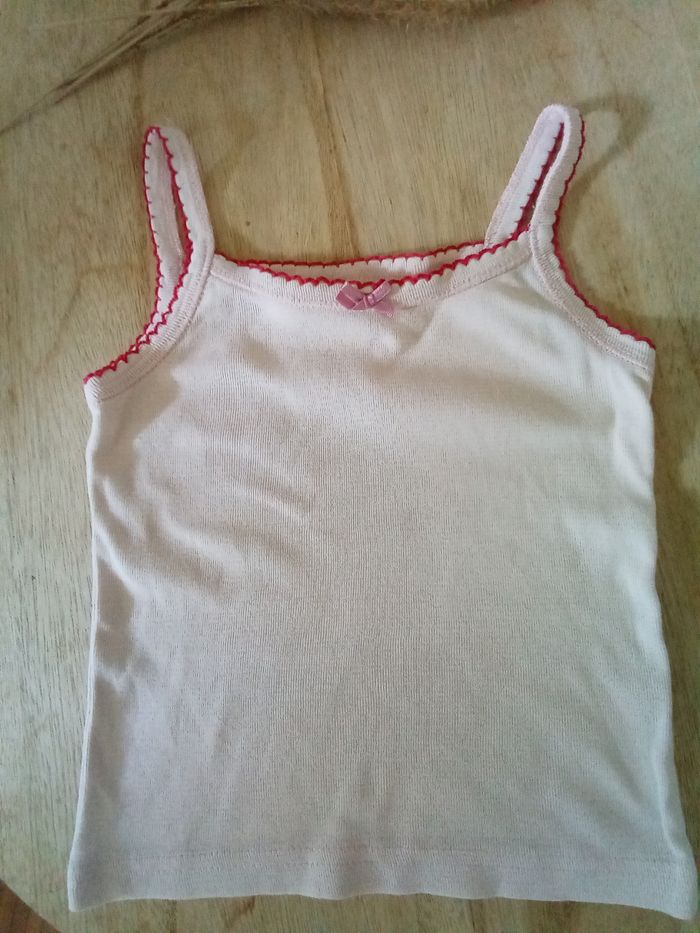 Lot 2 chemises de corps à bretelles Tex taille 2/3 ans - photo numéro 5