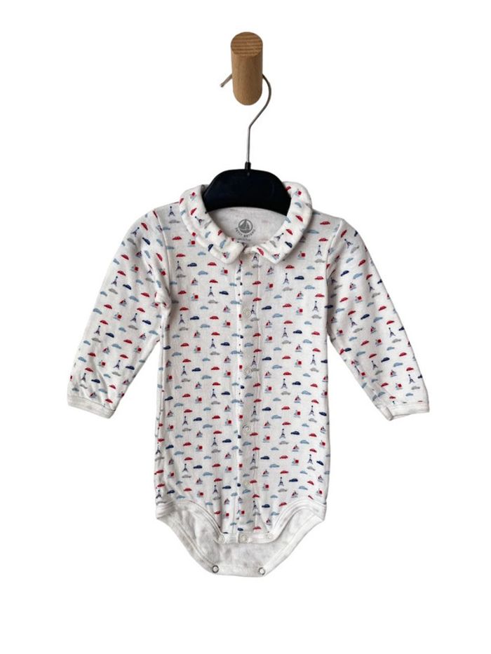Body manches longues avec col - Petit Bateau 6 mois (67cm)
