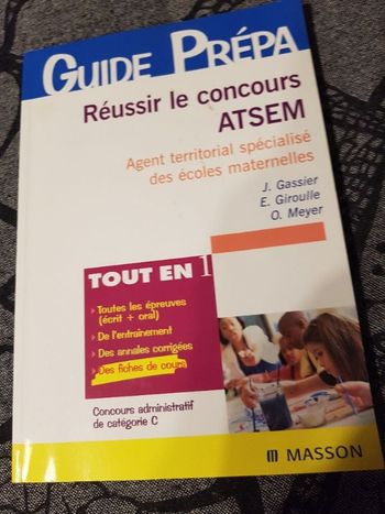 Réussir le concours  ATSEM. guide prépa.