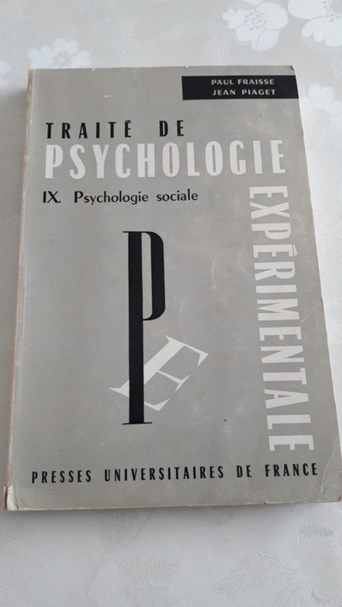 Traité de psychologie expérimentale
