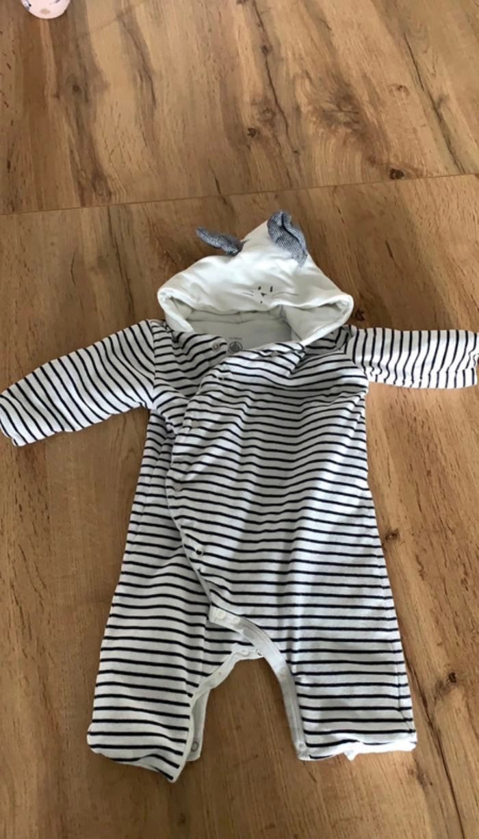 Combinaison molletonné petit bateau 3 mois