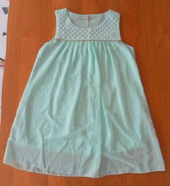 robe voilage turquoise