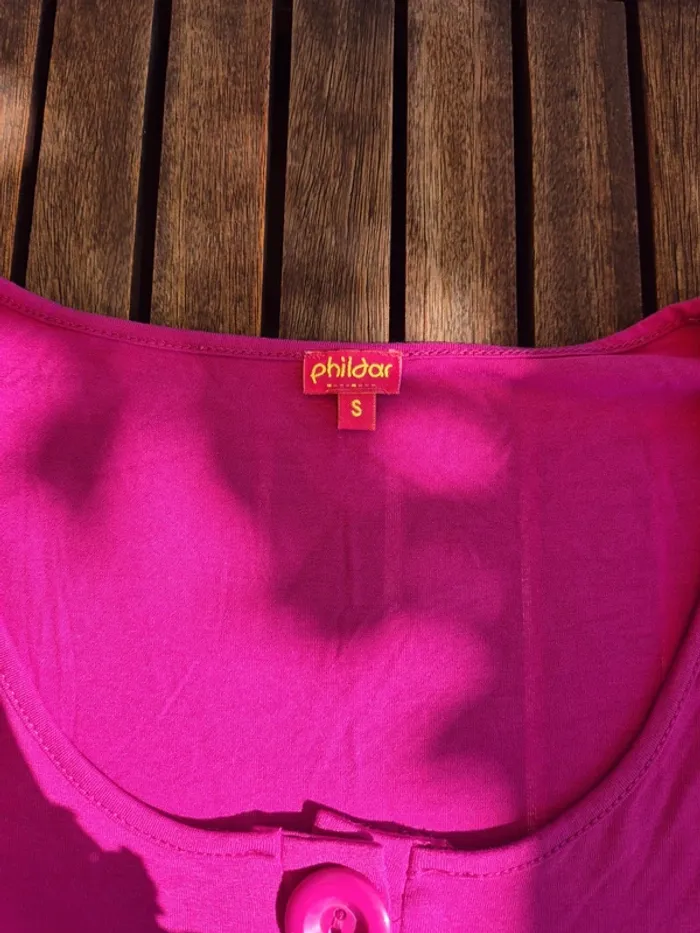 T-Shirt Phildar Rose Fuchsia T.36 - photo numéro 5