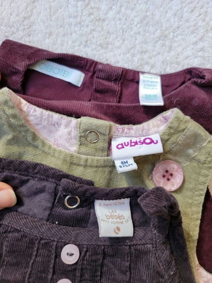 Lot de 3 robes d hiver 6 mois - photo numéro 3