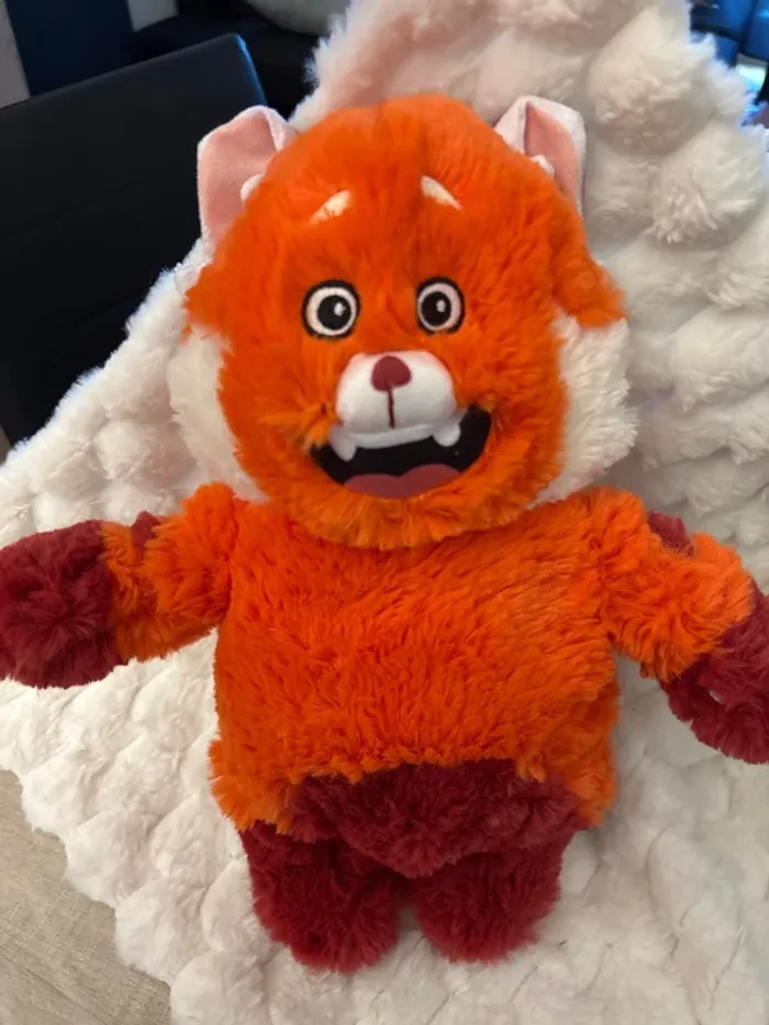 Peluche panda alerte rouge