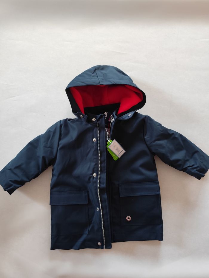 Veste chaude avec capuche, doudoune 2 en 1 Jacadi paris neuf encore emballé taille 18 mois