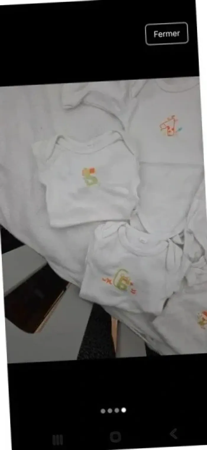 Lot 5 body bébé manches longues taille 56 cm mixte garçon fille 🥰 - photo numéro 4