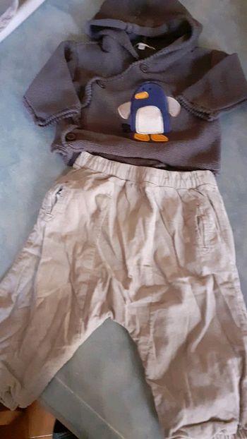 Ensemble pantalon sarouel et pull capuche