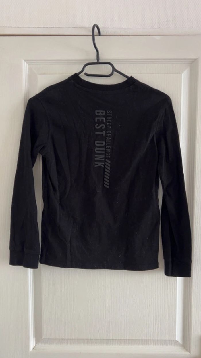 T shirt manche longue noir - photo numéro 2