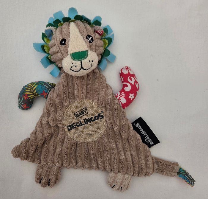 Doudou plat Lion Jelekros- Les Deglingos