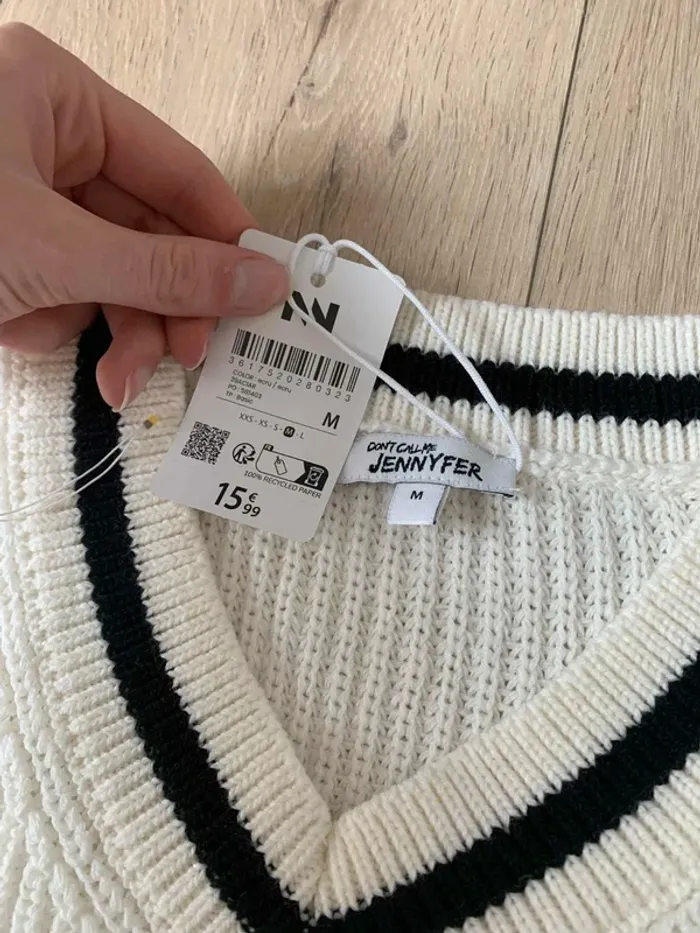 Pull sans manche écru - photo numéro 3