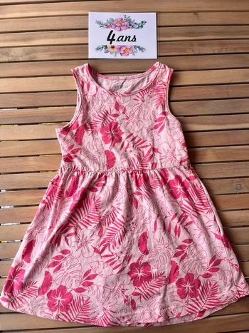 Robe en coton fleurie lupilu 4 ans