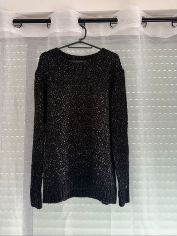 Pull effet maille Tommy Hilfiger noir - Taille L - Très bon état