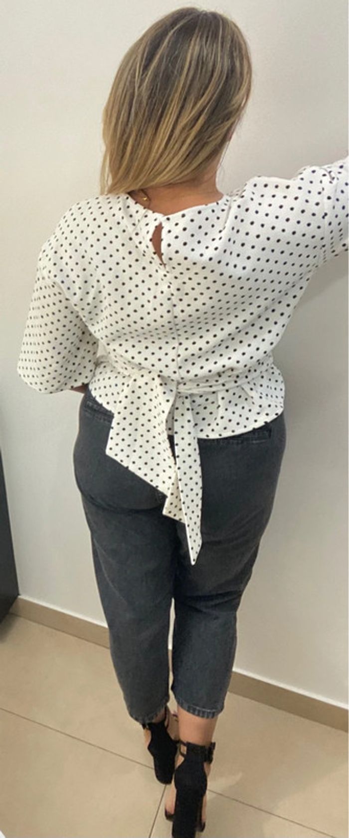 Blouse a pois Zara - photo numéro 9