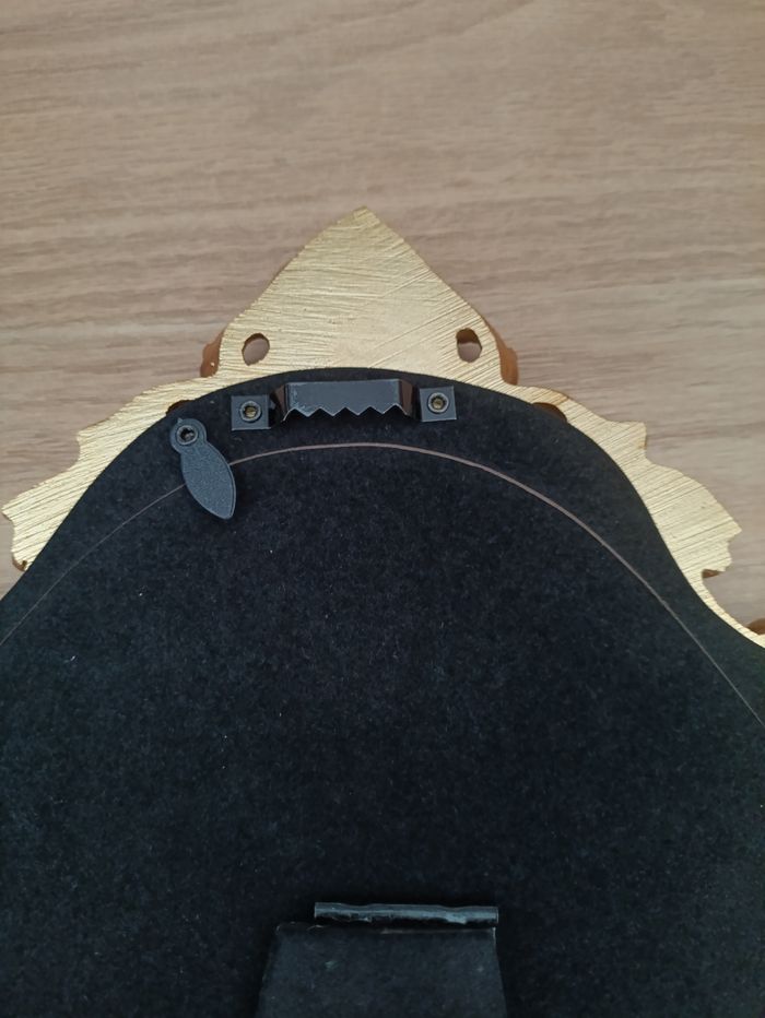 Art Miroir de Vanité Décoratif Oval floral style vintage doré 30 * 21 cm - photo numéro 3