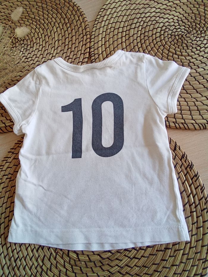 Tee shirt blanc manches courtes TAO taille 18 mois - photo numéro 2