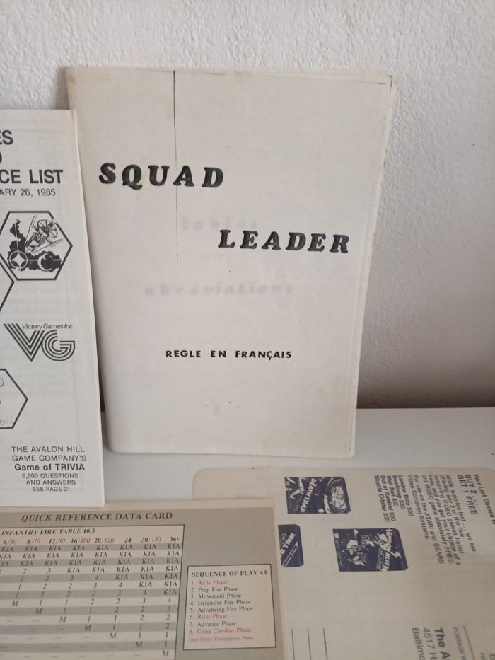 Squad leader thé avalon Hill game company - photo numéro 5