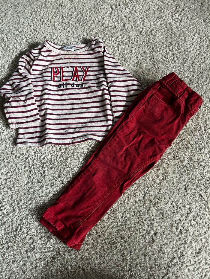 Ensemble pantalon et pull 18 mois