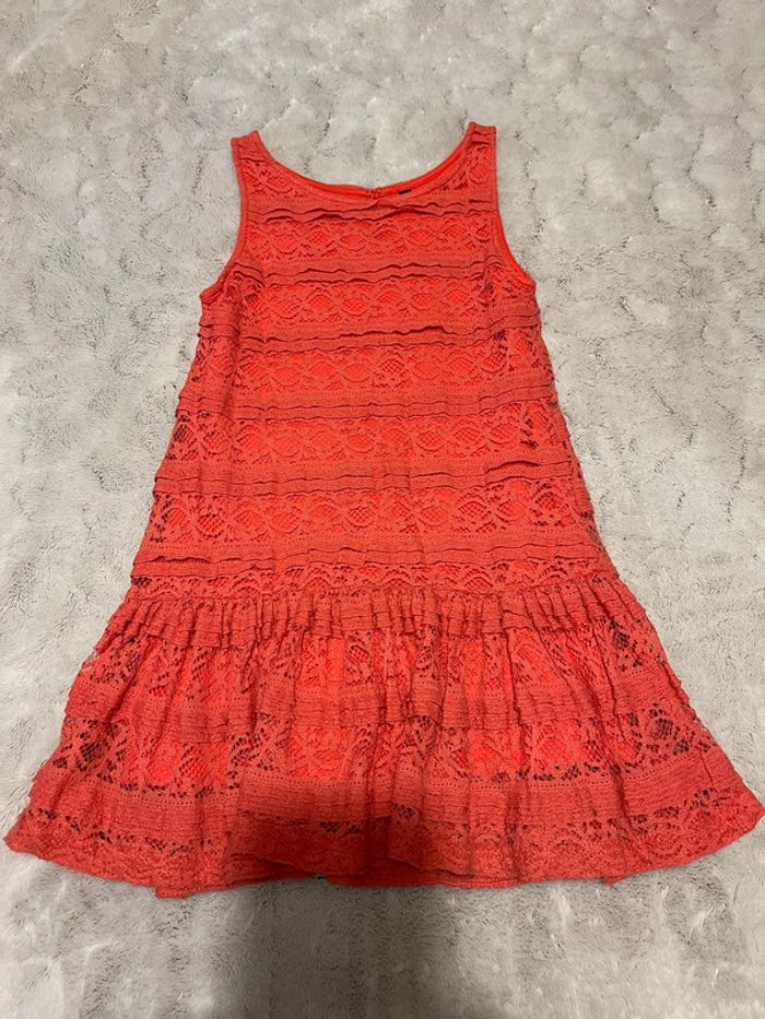 Robe dentelle rose - 6 ans