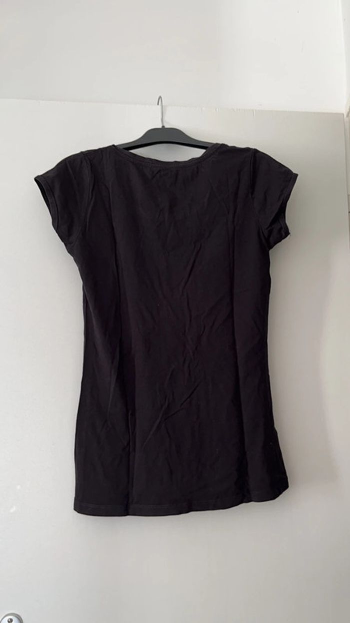 T-shirt Stradivarius (noir), L / 40 / 12 - photo numéro 2