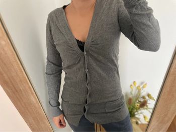 Gilet gris femme