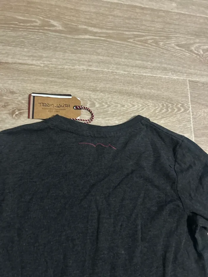 T-shirt gris anthracite Teddy Smith 10ans - photo numéro 4