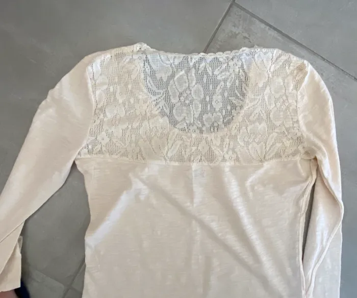 Teeshirt manche longue beige - photo numéro 2