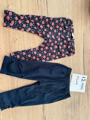 Lot leggins fille