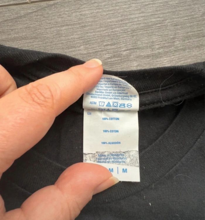 T-shirt noir imprimé console taille M ou 38 - photo numéro 2