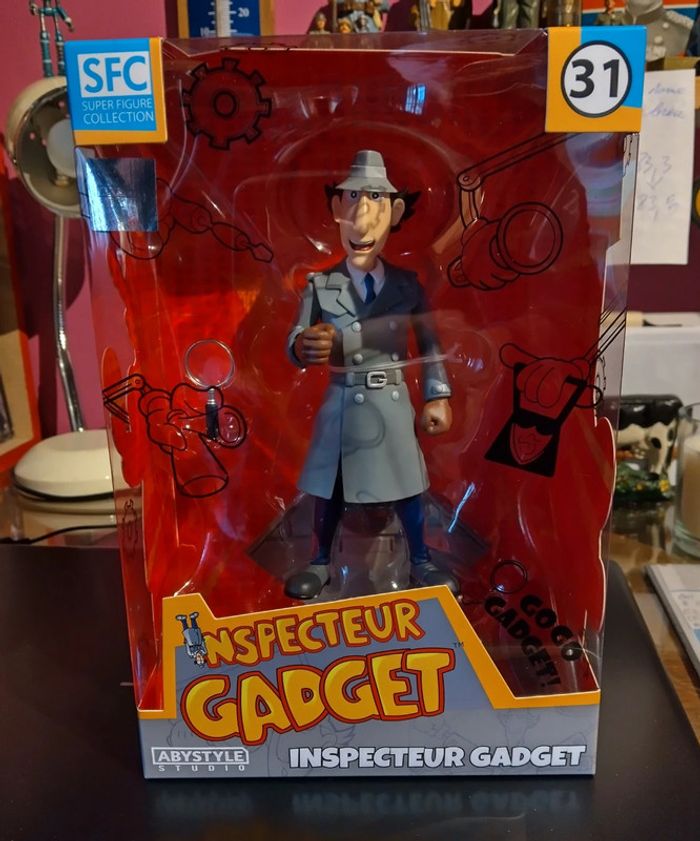 Figurine inspecteur gadget en boîte