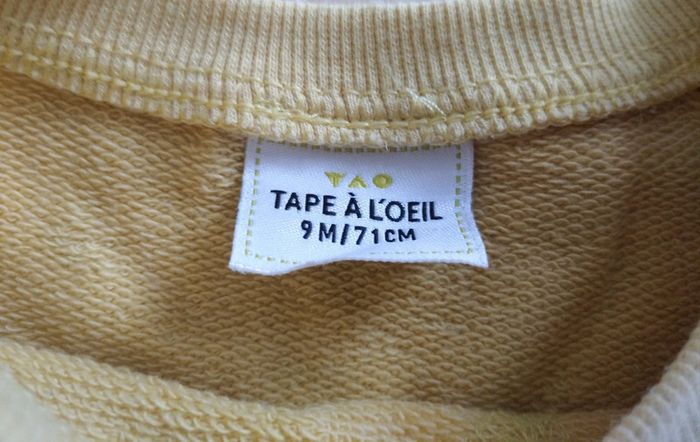 Pull tape à l'oeil 9 mois - photo numéro 2