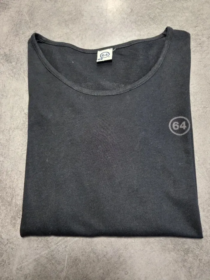 T-shirt à manches longues femme - Taille S / 36 - Marque 64 - Noir uni - photo numéro 6