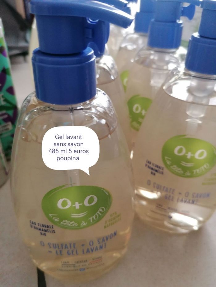 Poupina gel lavant 5 euros pièce