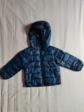 Doudoune fine Grain de Blé bleue marine taille 12 mois