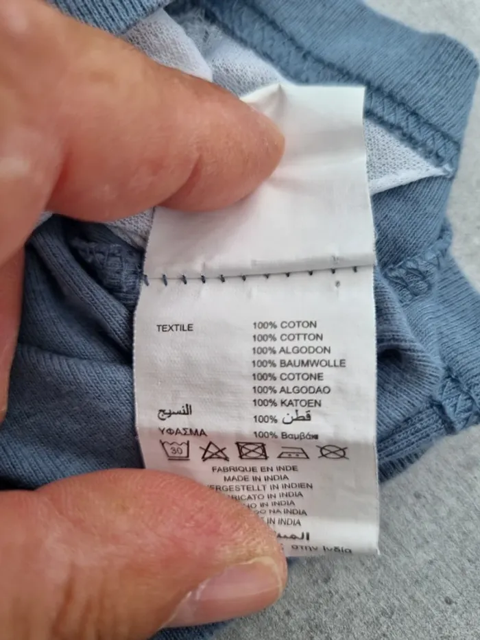 Débardeur pyjama garçon - Taille 3 ans (94cm) - DPAM - Bleu brodage pirates - photo numéro 5
