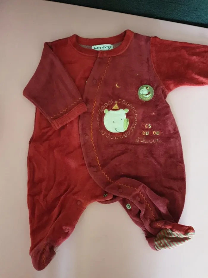 Lot 3 pyjamas fille 1 mois - photo numéro 2