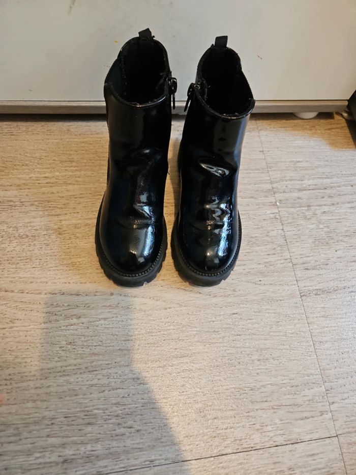 Bottines noire fille taille 28 - photo numéro 2