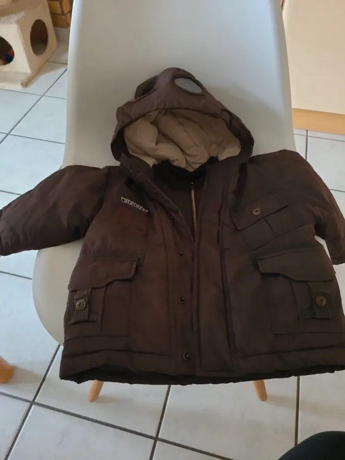 Manteau bébé garçon à capuche Miniman