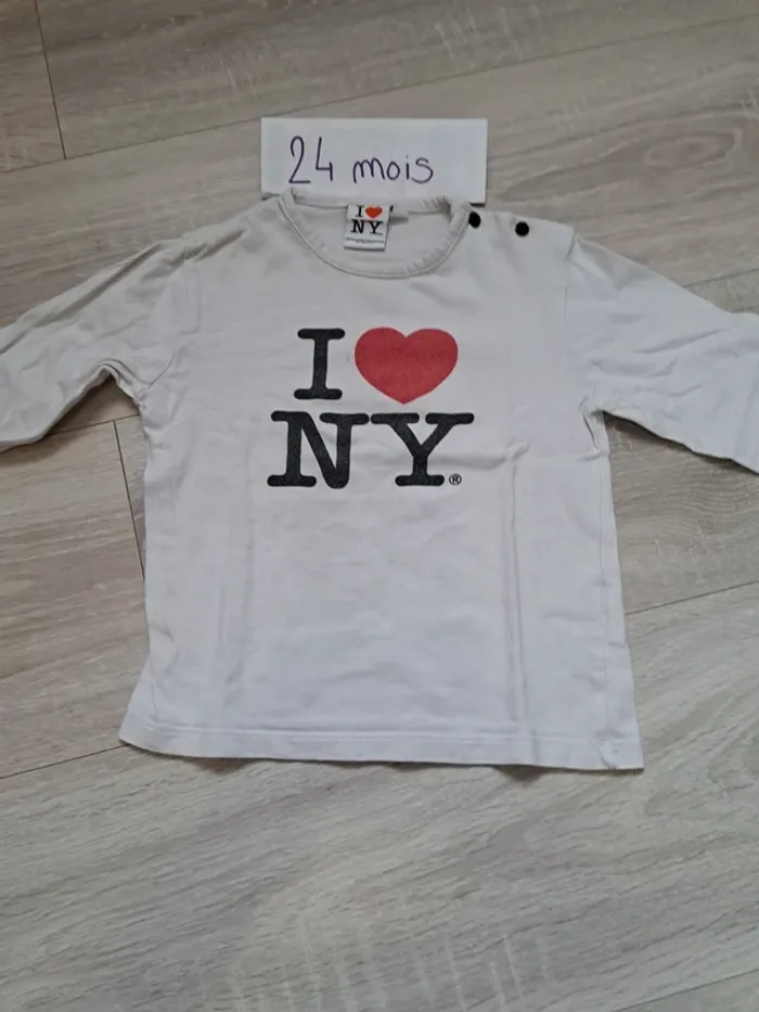 T-shirt manches longues 24 mois