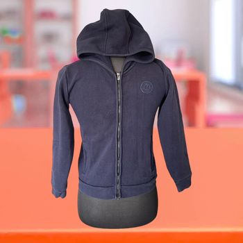 Sweat zippé à capuche bleu marine 10 ans Jacadi