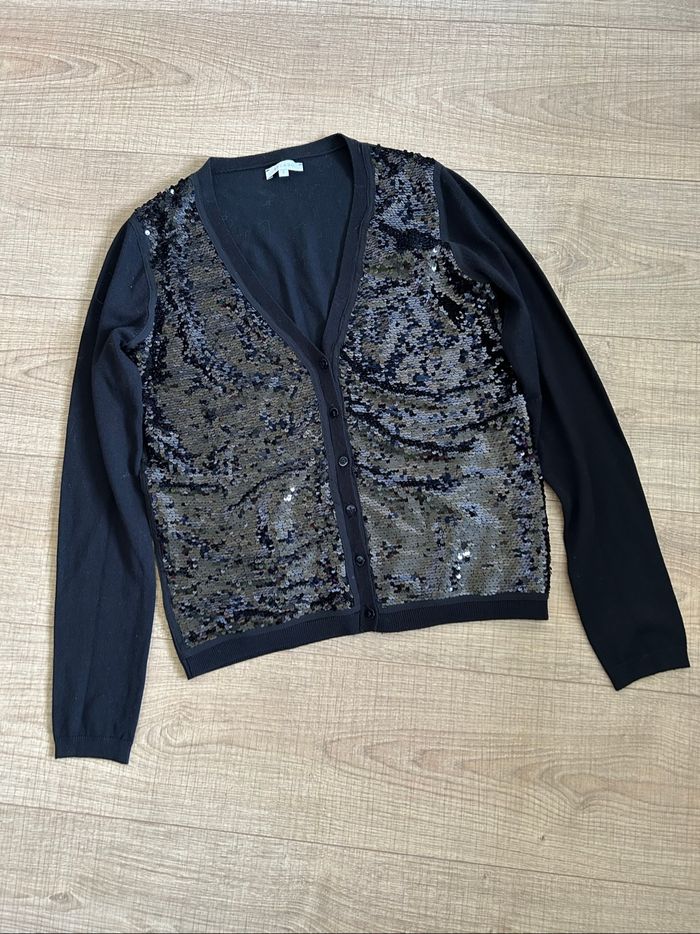 Cardigan noir avec sequins Bel&Bo taille S jamais porté - photo numéro 7
