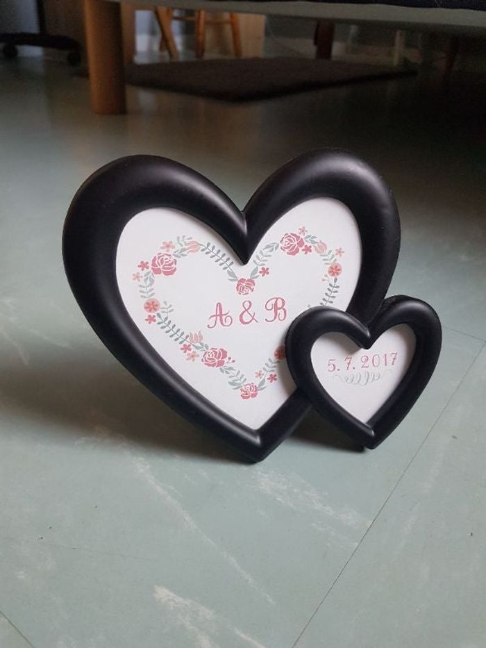 Cadre photo coeur