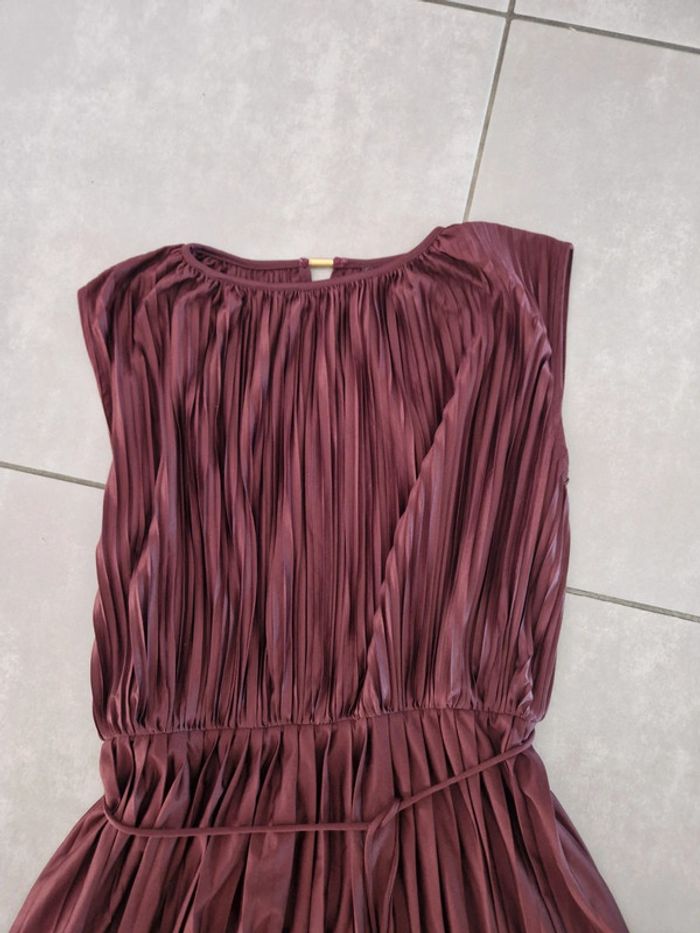 Robe longue Vintage rouge bordeaux - photo numéro 2