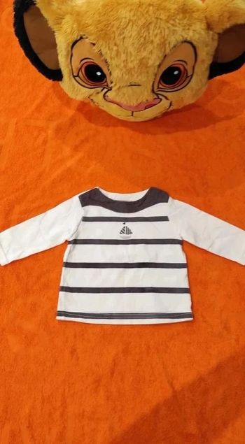 Tee-shirt manches longues Dpam 1 mois 54 cm