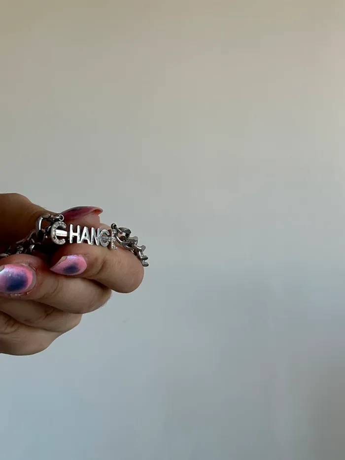 Collier vintage Y2K années 2000 à pendentif et strass - photo numéro 6
