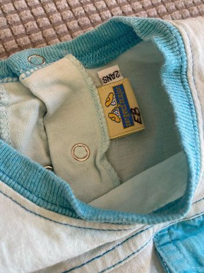 Ensemble polo t-shirt + short 24 mois 2 ans - photo numéro 4