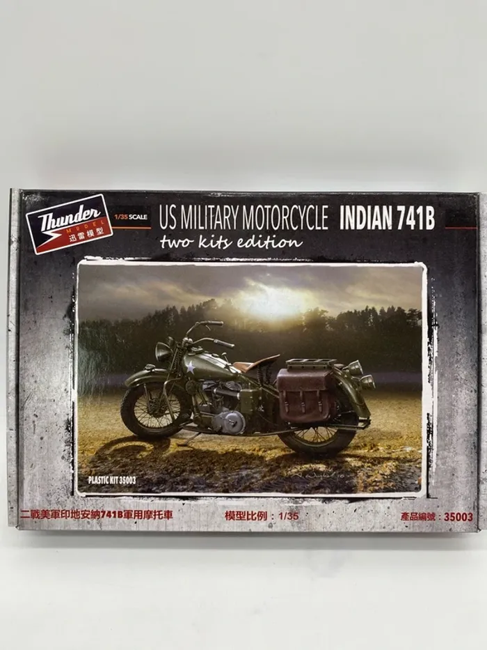 Maquette Thunder us military motorcycle Indian 741B
