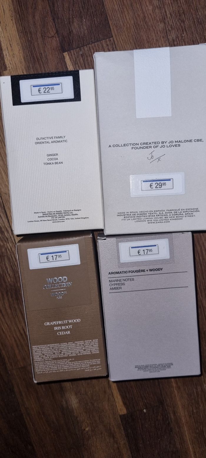 4 parfums  zara  homme à 60e - photo numéro 2